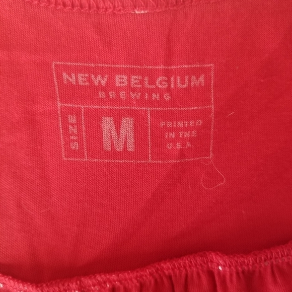 New Belgium Brewing Red Racerback Tank Size M - Picture 2 of 5